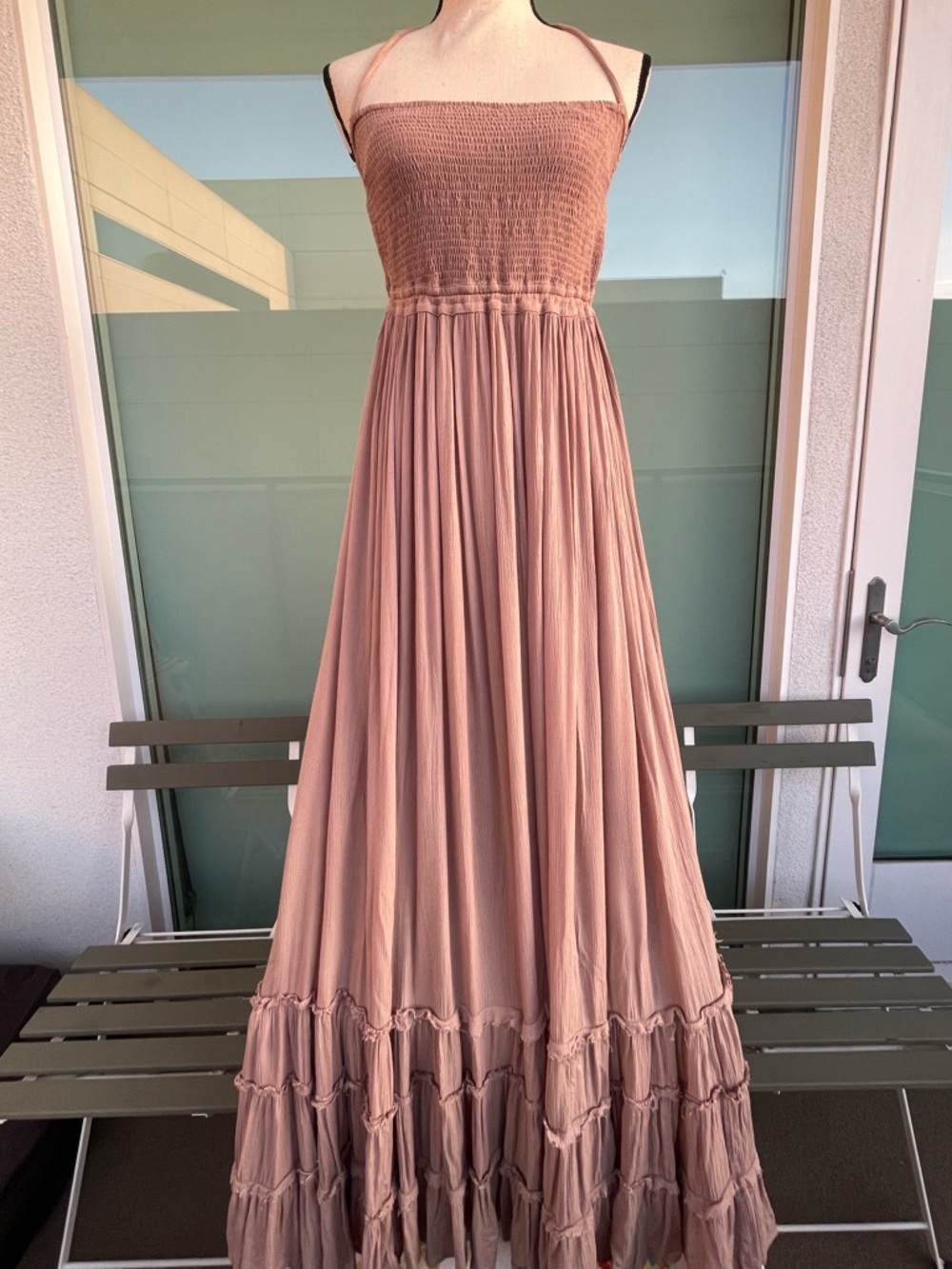 Free People Extratropical Maxi Dress in Dusty Pink XS Boho - Picture 3 of 8
